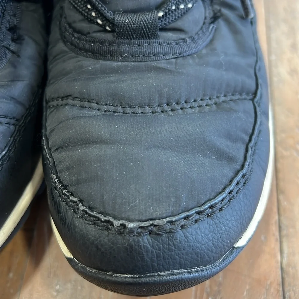Sorel Whitney black faux fur winter boots
